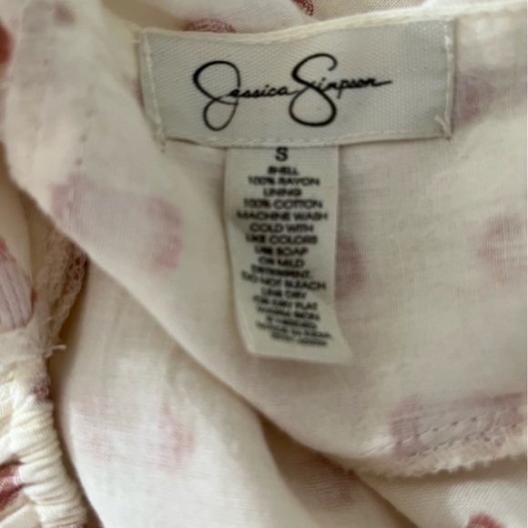 Jessica Simpson Ivory Open Back Tiered Summer Dress Small - Picture 6 of 6